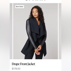 NWT spanx drape front jacket